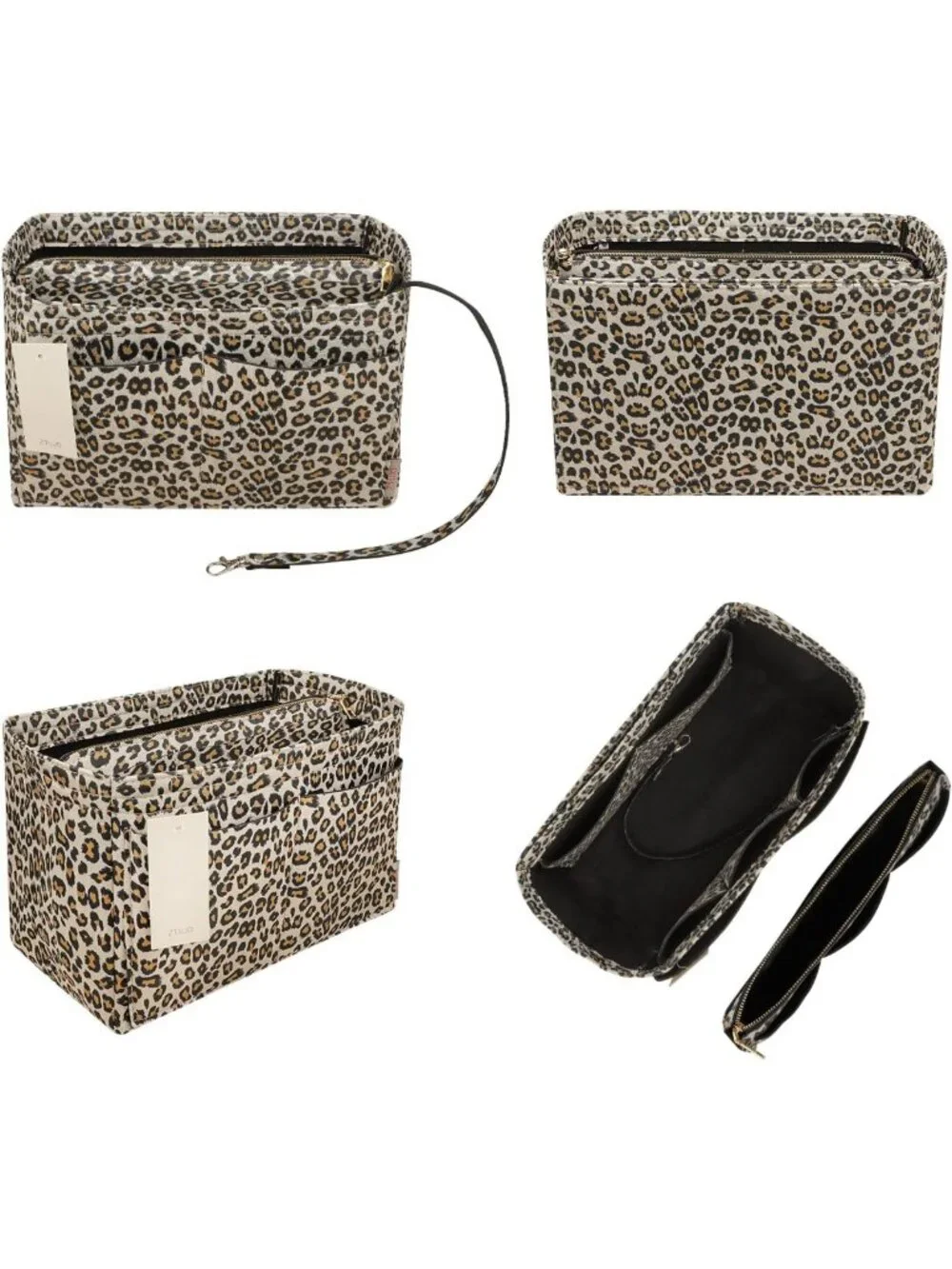 Felt Purse Organizer Insert with Zipper | Handbag & Tote Shaper | 7 Sizes